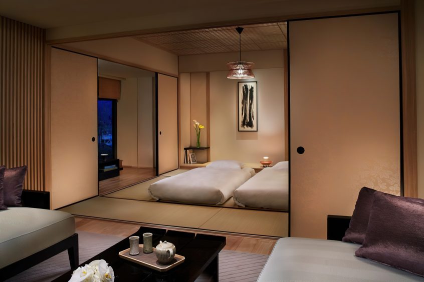 The Ritz-Carlton, Kyoto Hotel - Nakagyo Ward, Kyoto, Japan - Corner Suite TATAMI Bedroom