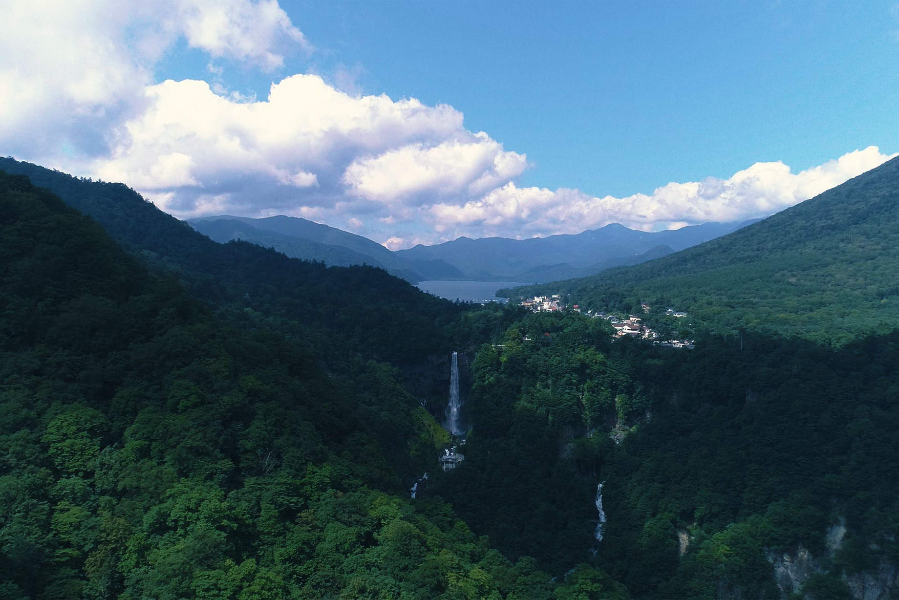 The Ritz-Carlton, Nikko Hotel – Nikko Tochigi, Japan – Nikko National Park Kegon Falls Aerial View