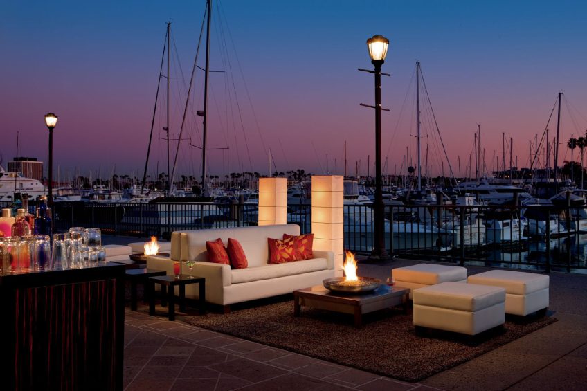 The Ritz-Carlton, Marina del Rey Hotel - Marina del Rey, CA, USA - Outdoor Seating Sunset