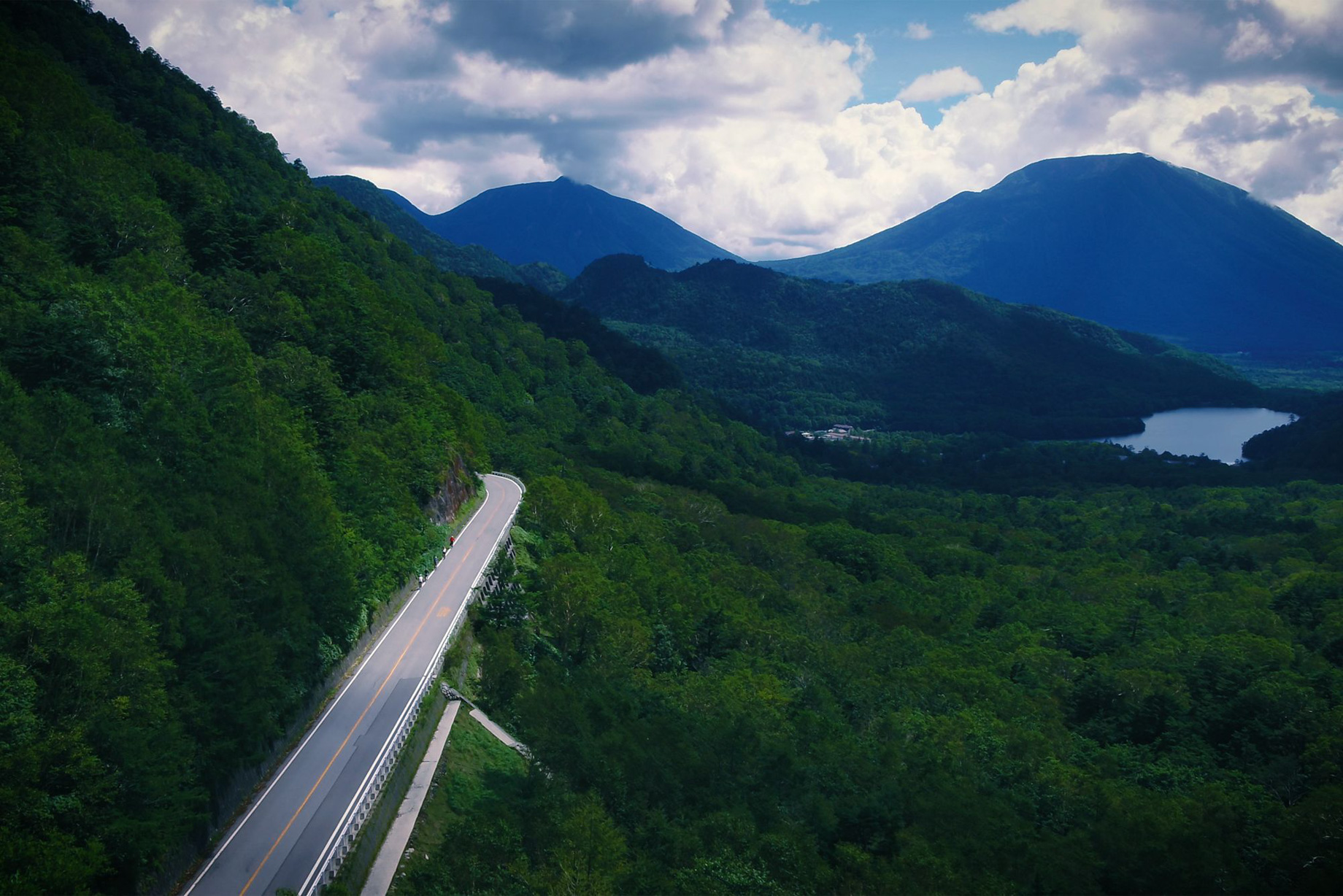 The Ritz-Carlton, Nikko Hotel – Nikko Tochigi, Japan – Nikko National Park Lake Aerial View