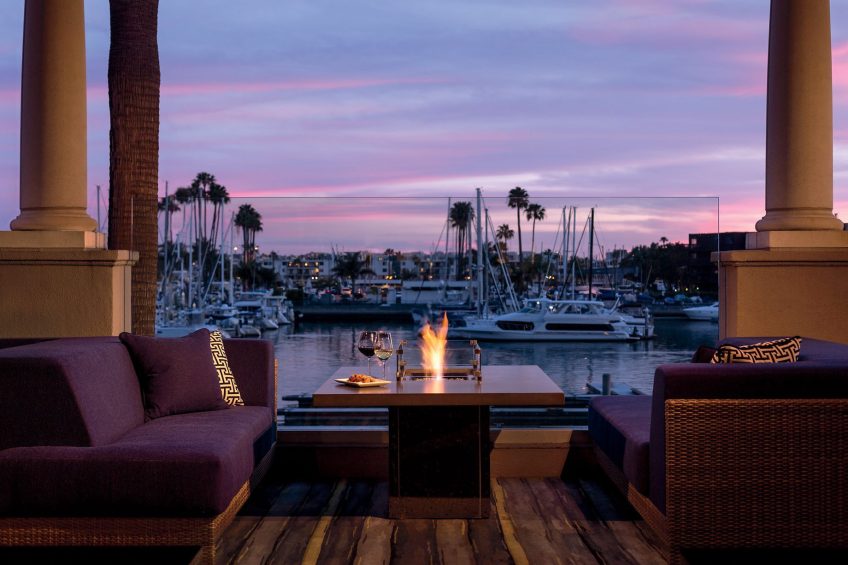 The Ritz-Carlton, Marina del Rey Hotel - Marina del Rey, CA, USA - Cast & Plow Restaurant Sunset View