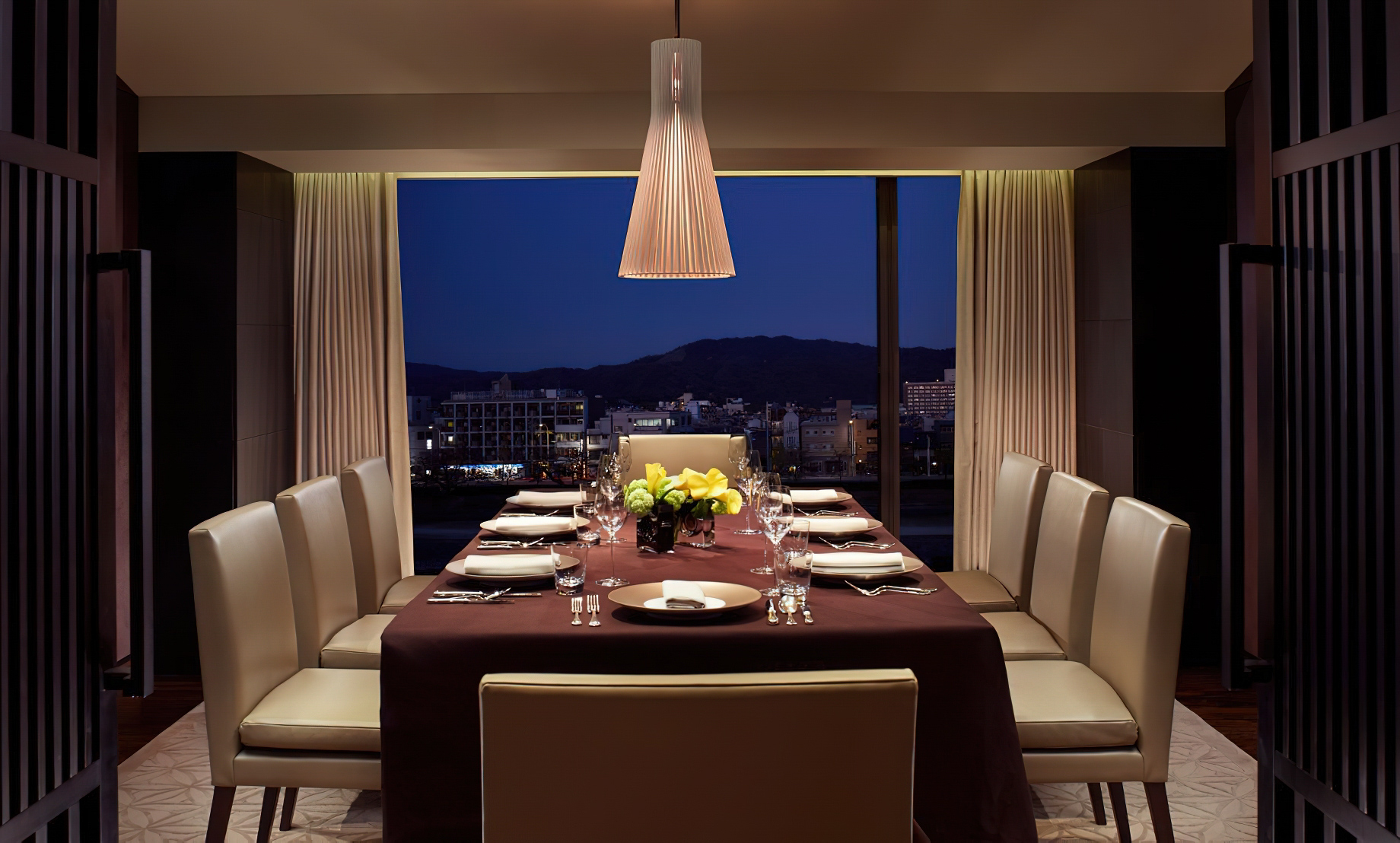 The Ritz-Carlton, Kyoto Hotel – Nakagyo Ward, Kyoto, Japan – The Ritz-Carlton Suite Dining Room