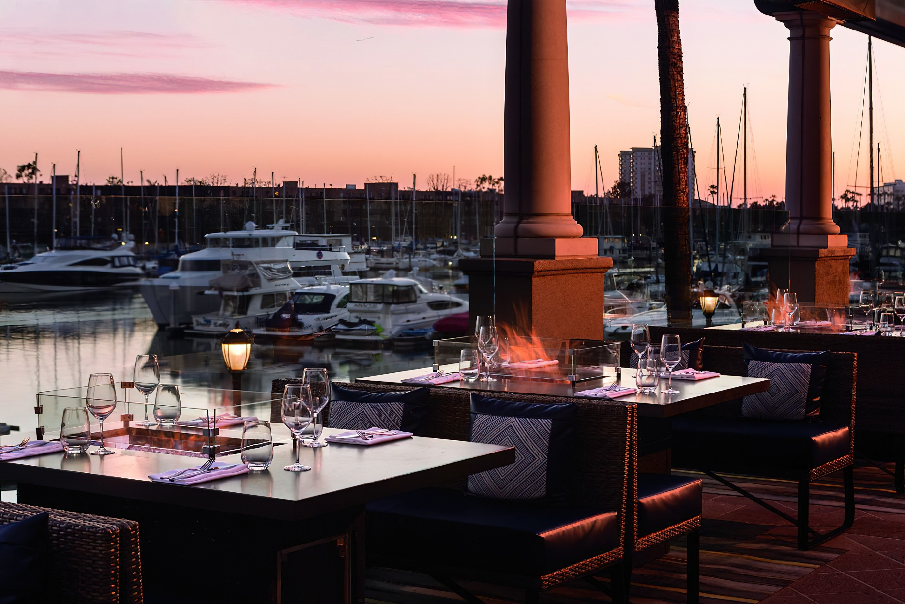 The Ritz-Carlton, Marina del Rey Hotel – Marina del Rey, CA, USA – Cast & Plow Restaurant Sunset Dining