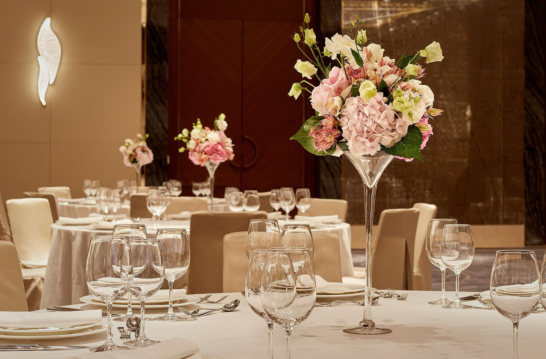 The Ritz-Carlton, Astana Hotel – Nur-Sultan, Kazakhstan – Ballroom Table Setting