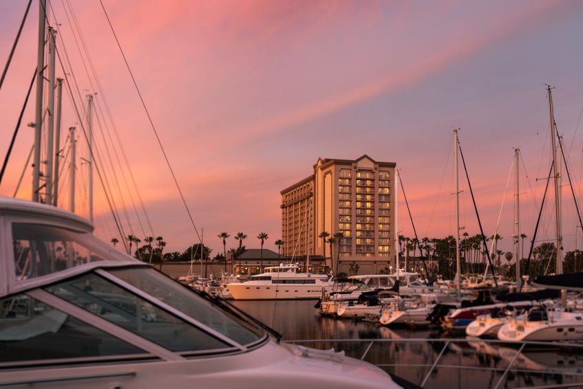 The Ritz-Carlton, Marina del Rey Hotel - Marina del Rey, CA, USA - Exterior Marina View Sunset