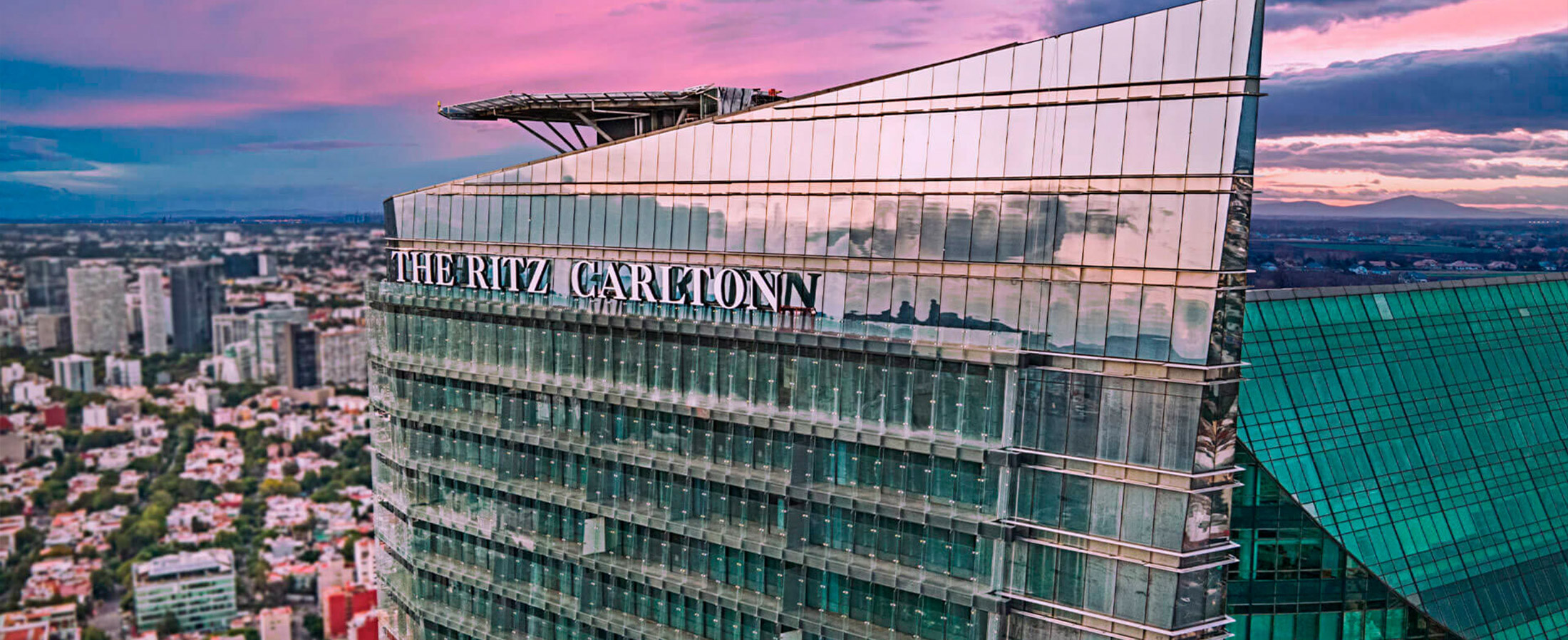 The Ritz-Carlton, Mexico City Hotel – Mexico City, Mexico – Exterior Tower View Sunset