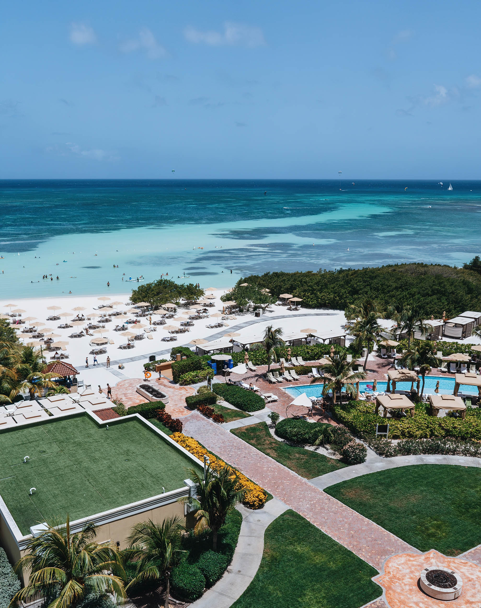 The Ritz-Carlton, Aruba Resort - Palm Beach, Aruba - Beach and Ocean Aerial View