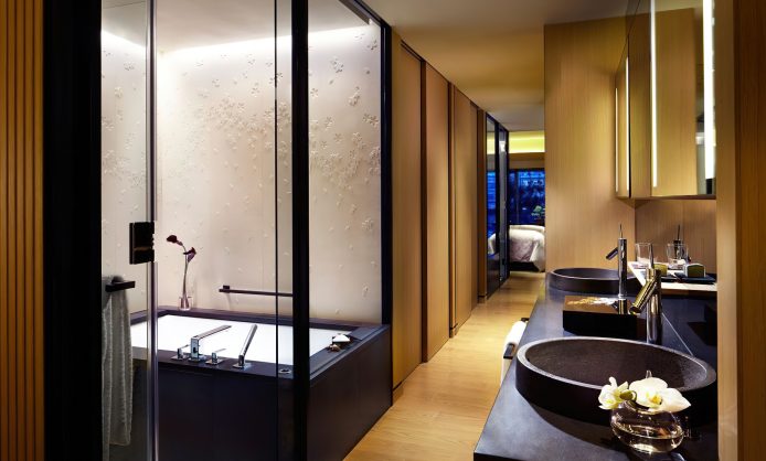 The Ritz-Carlton, Kyoto Hotel - Nakagyo Ward, Kyoto, Japan - Grand Deluxe Kamogawa River Room Bathroom