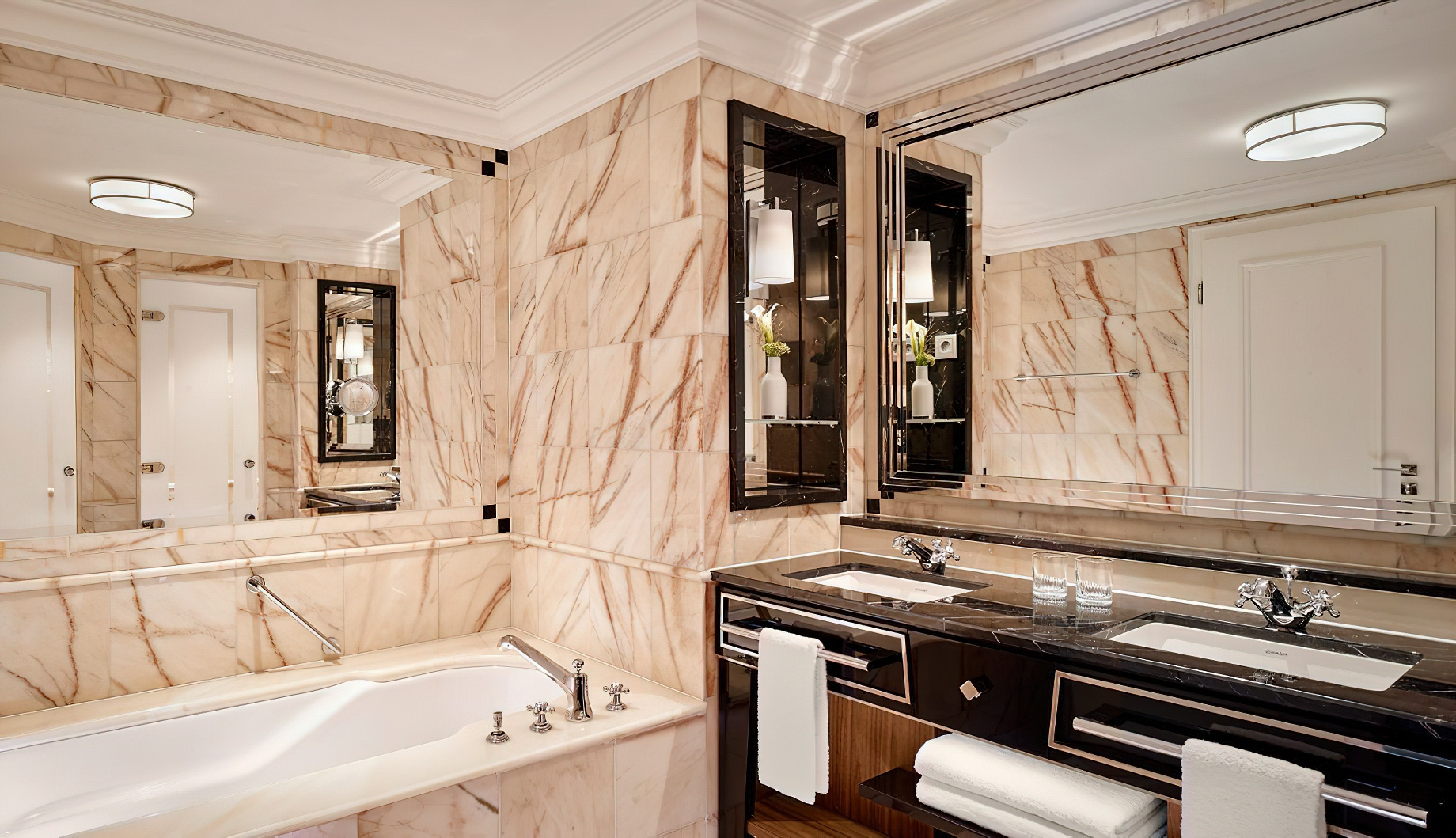 The Ritz-Carlton, Berlin Hotel – Berlin, Germany – Ritz-Carlton Club Room Bathroom