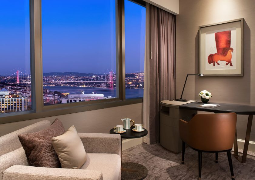 The Ritz-Carlton, Istanbul Hotel - Istanbul, Turkey - Partial Bosphorus View Room Night