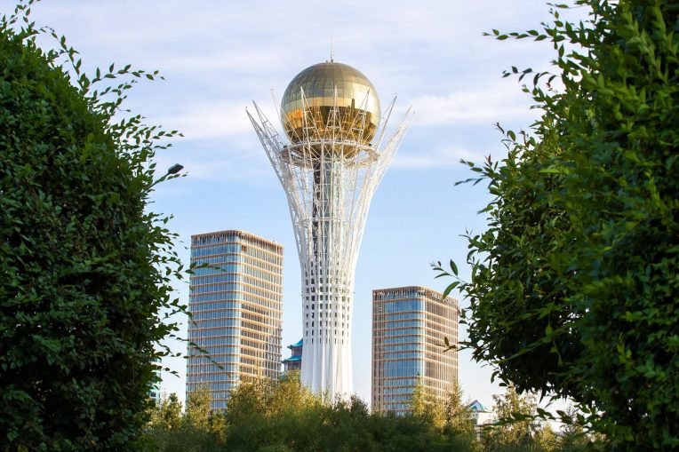 The Ritz-Carlton, Astana Hotel - Nur-Sultan, Kazakhstan - Bayterek Tower
