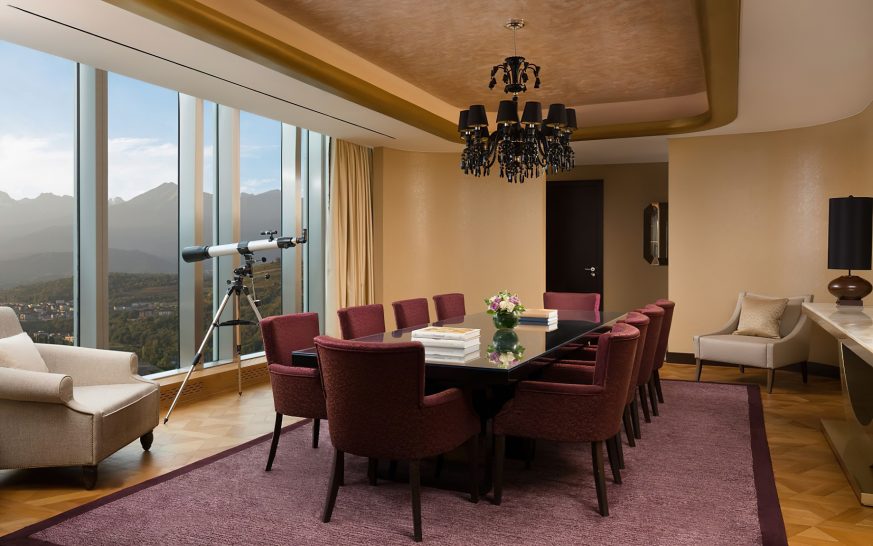 The Ritz-Carlton, Almaty Hotel - Almaty, Kazakhstan - The Ritz-Carlton Suite Dining Room