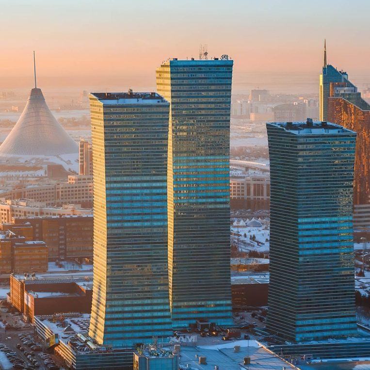 The Ritz-Carlton, Astana Hotel - Nur-Sultan, Kazakhstan - Astana City Aerial