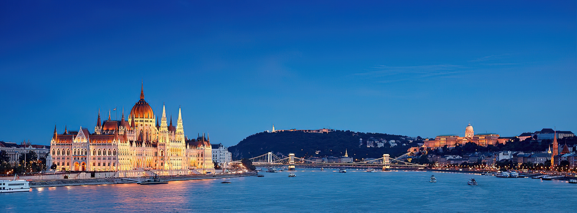 The Ritz-Carlton, Budapest Hotel - Budapest, Hungary - Parliment Building Night River View