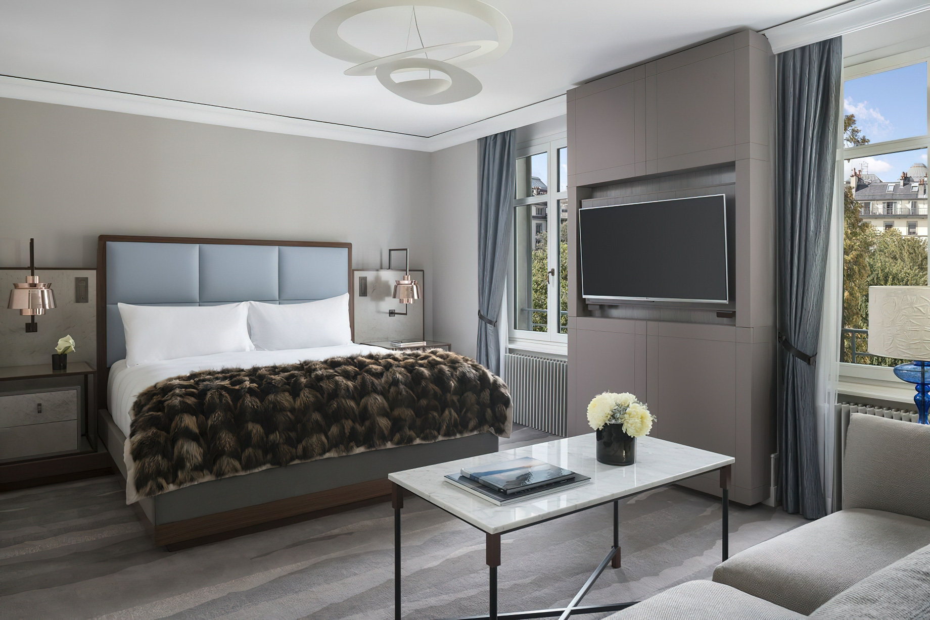 The Ritz-Carlton Hotel de la Paix, Geneva – Geneva, Switzerland – Garden View Suite Bedroom