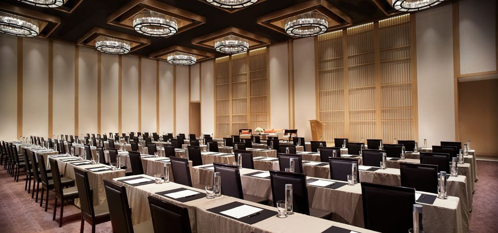 The Ritz-Carlton, Kyoto Hotel - Nakagyo Ward, Kyoto, Japan - Banquet Room Classroom Setup