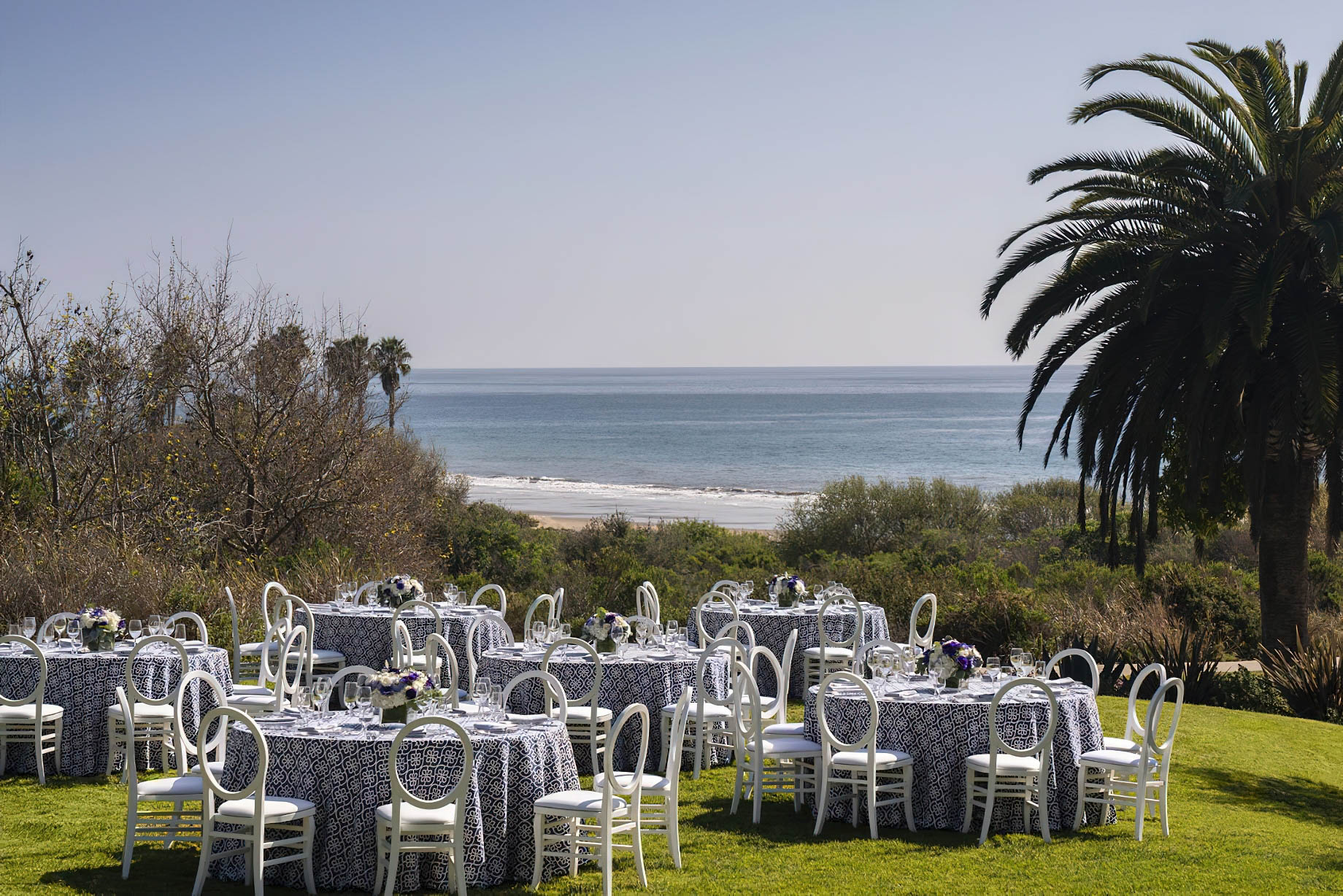 The Ritz-Carlton Bacara, Santa Barbara Resort – Santa Barbara, CA, USA – Lawn Wedding Reception