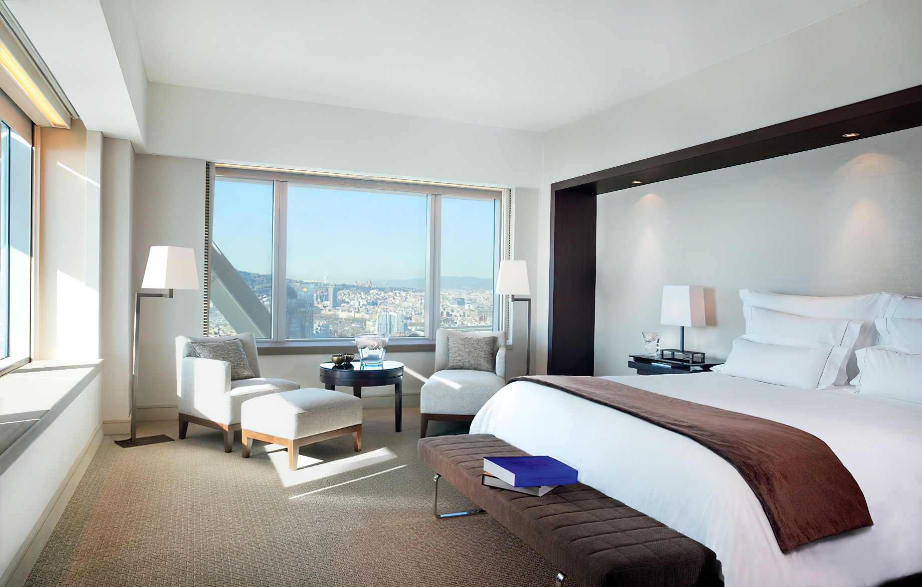 Hotel Arts Barcelona Ritz-Carlton - Barcelona, Spain - Club Room Bed