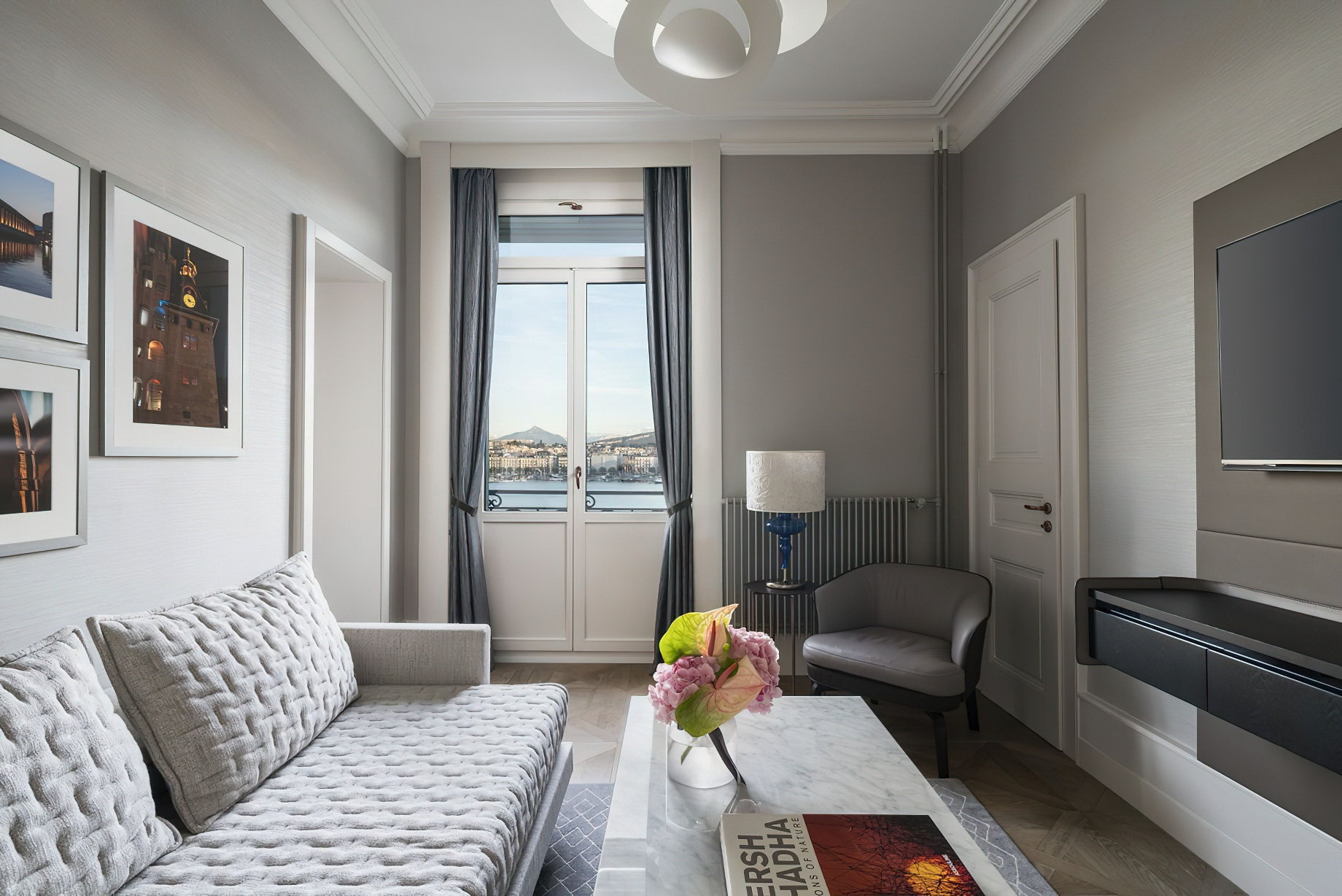 The Ritz-Carlton Hotel de la Paix, Geneva - Geneva, Switzerland - Lake Front Suite Sitting Area