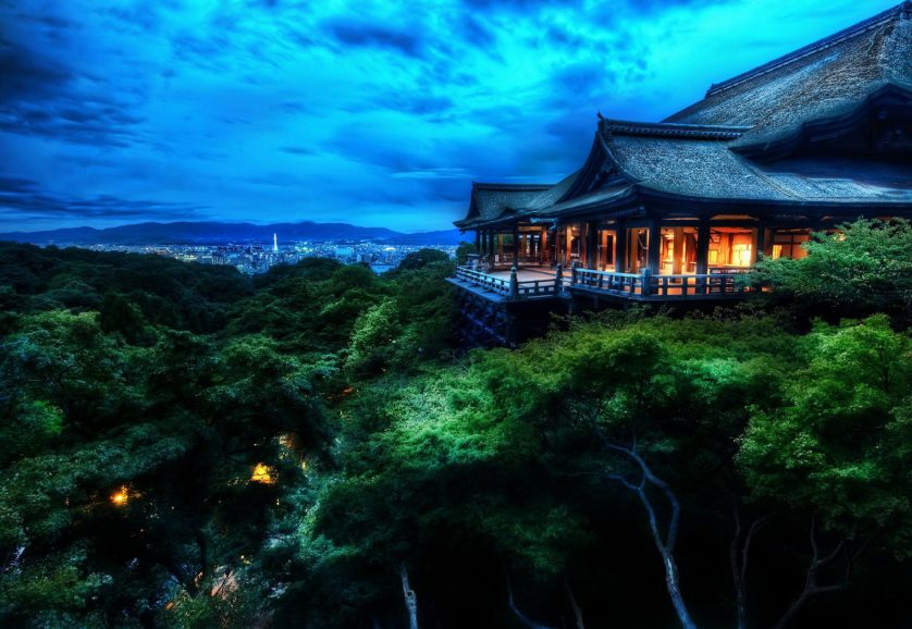 The Ritz-Carlton, Kyoto Hotel - Nakagyo Ward, Kyoto, Japan - Shogunzuka Seiryuden Temple Night