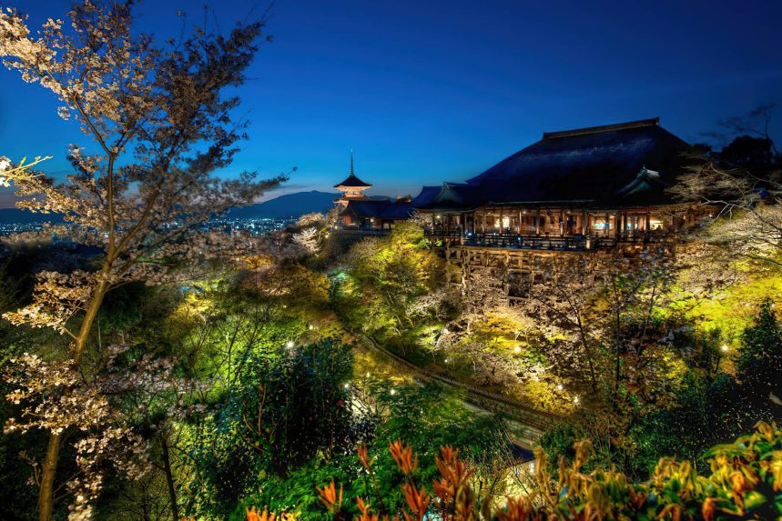 The Ritz-Carlton, Kyoto Hotel - Nakagyo Ward, Kyoto, Japan - Shogunzuka Seiryuden Temple Night
