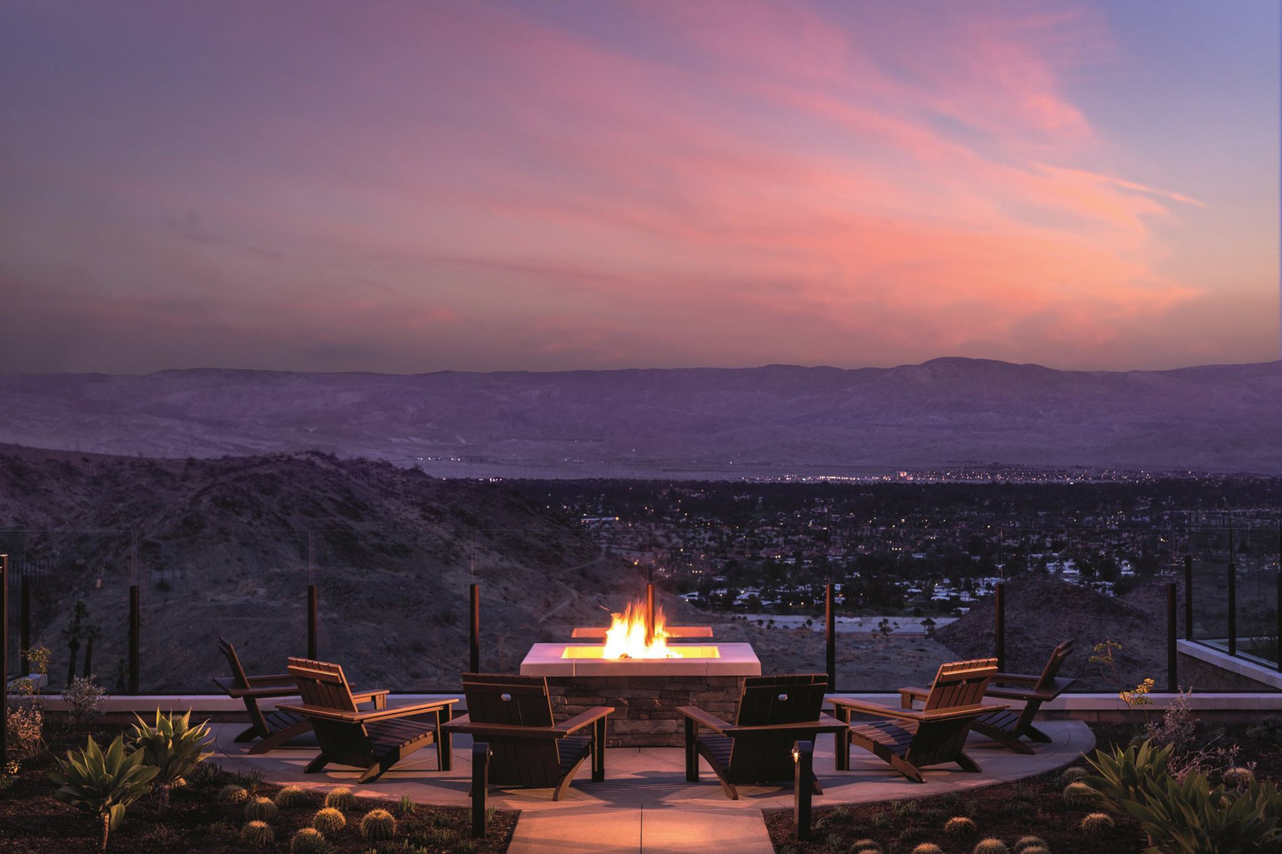 The Ritz-Carlton, Rancho Mirage Resort – Rancho Mirage, CA, USA – Firepit Overlooking Desert Valley Sunset