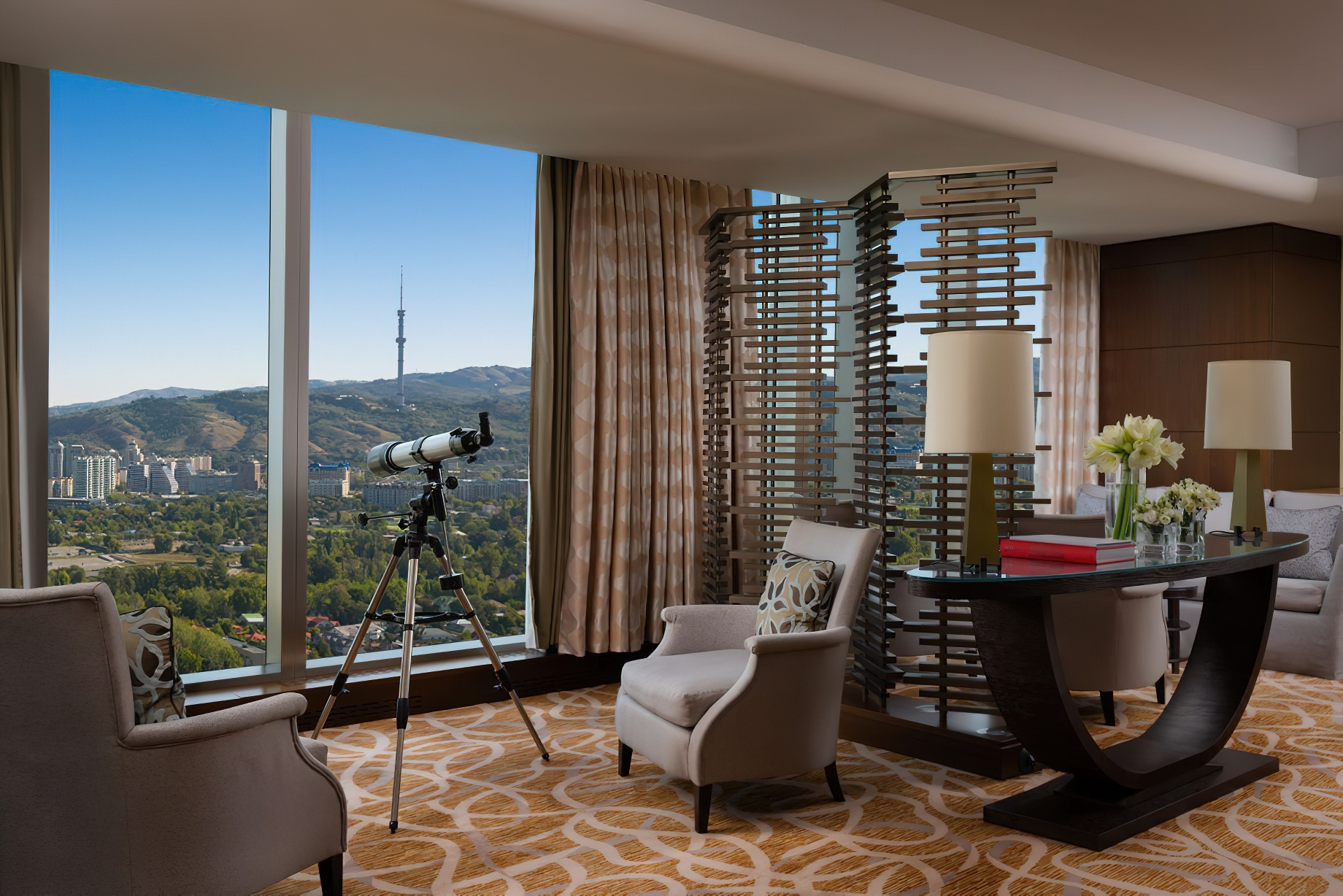 The Ritz-Carlton, Almaty Hotel - Almaty, Kazakhstan - Club Lounge View