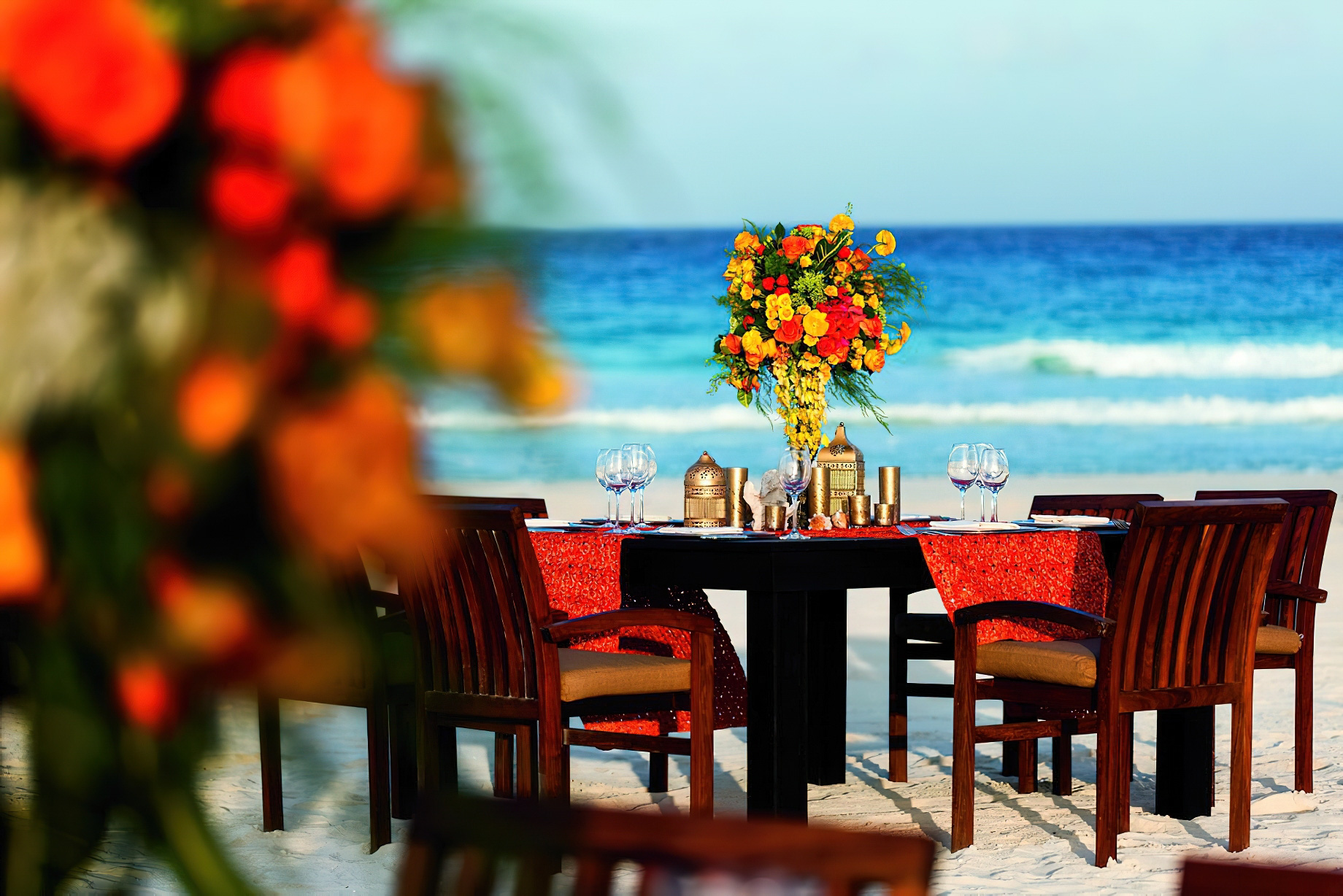 The Ritz-Carlton, Cancun Resort - Cancun, Mexico - Beach Dining