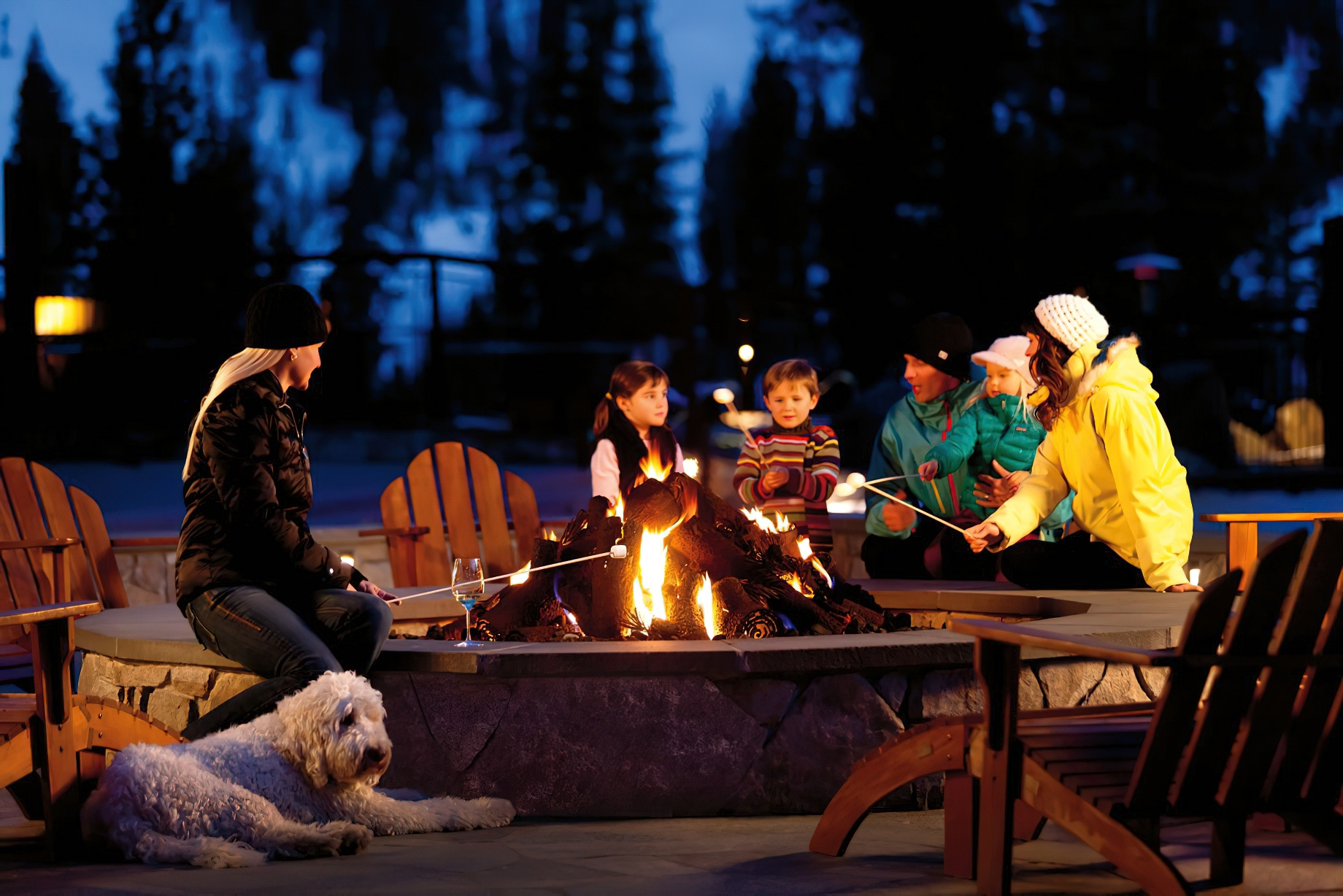 The Ritz-Carlton, Lake Tahoe Resort - Truckee, CA, USA - Outdoor Fire Pit