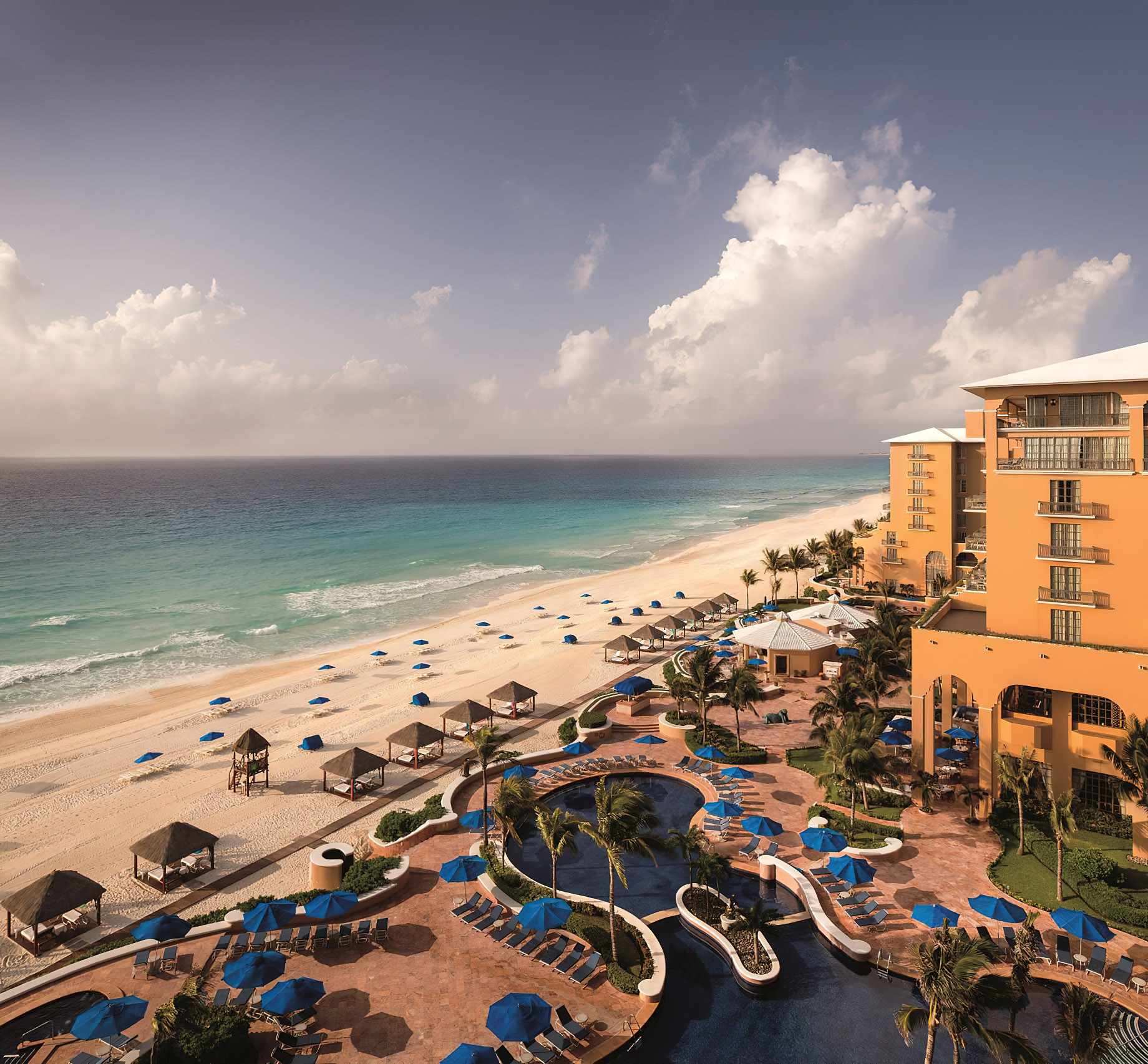 The Ritz-Carlton, Cancun Resort – Cancun, Mexico – Beach and Ocean View Aerial