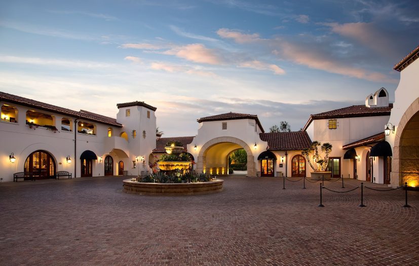 The Ritz-Carlton Bacara, Santa Barbara Resort - Santa Barbara, CA, USA - Bacara Resort Courtyard Sunset
