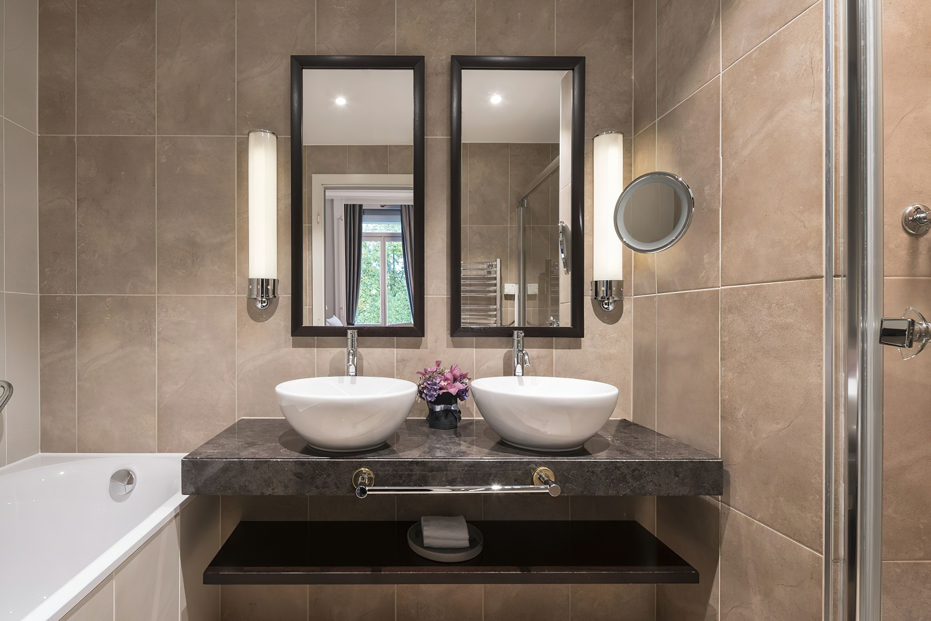The Ritz-Carlton Hotel de la Paix, Geneva – Geneva, Switzerland – Deluxe Lake View Room Bathroom Vanity
