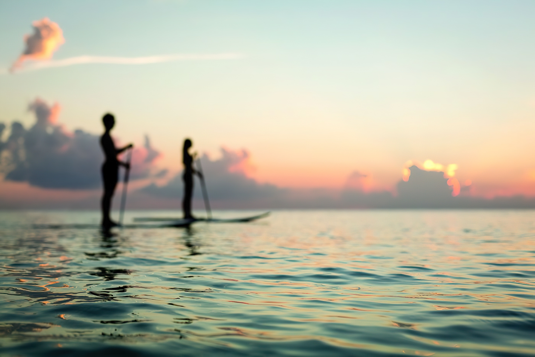 The Ritz-Carlton, Grand Cayman Resort - Seven Mile Beach, Cayman Islands - Paddle Boarding Ocean View Sunset