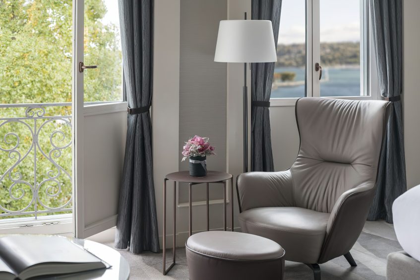 The Ritz-Carlton Hotel de la Paix, Geneva - Geneva, Switzerland - Deluxe Lake View Room Lounge Chair
