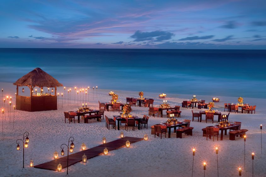 The Ritz-Carlton, Cancun Resort - Cancun, Mexico - Evening Beach Dining