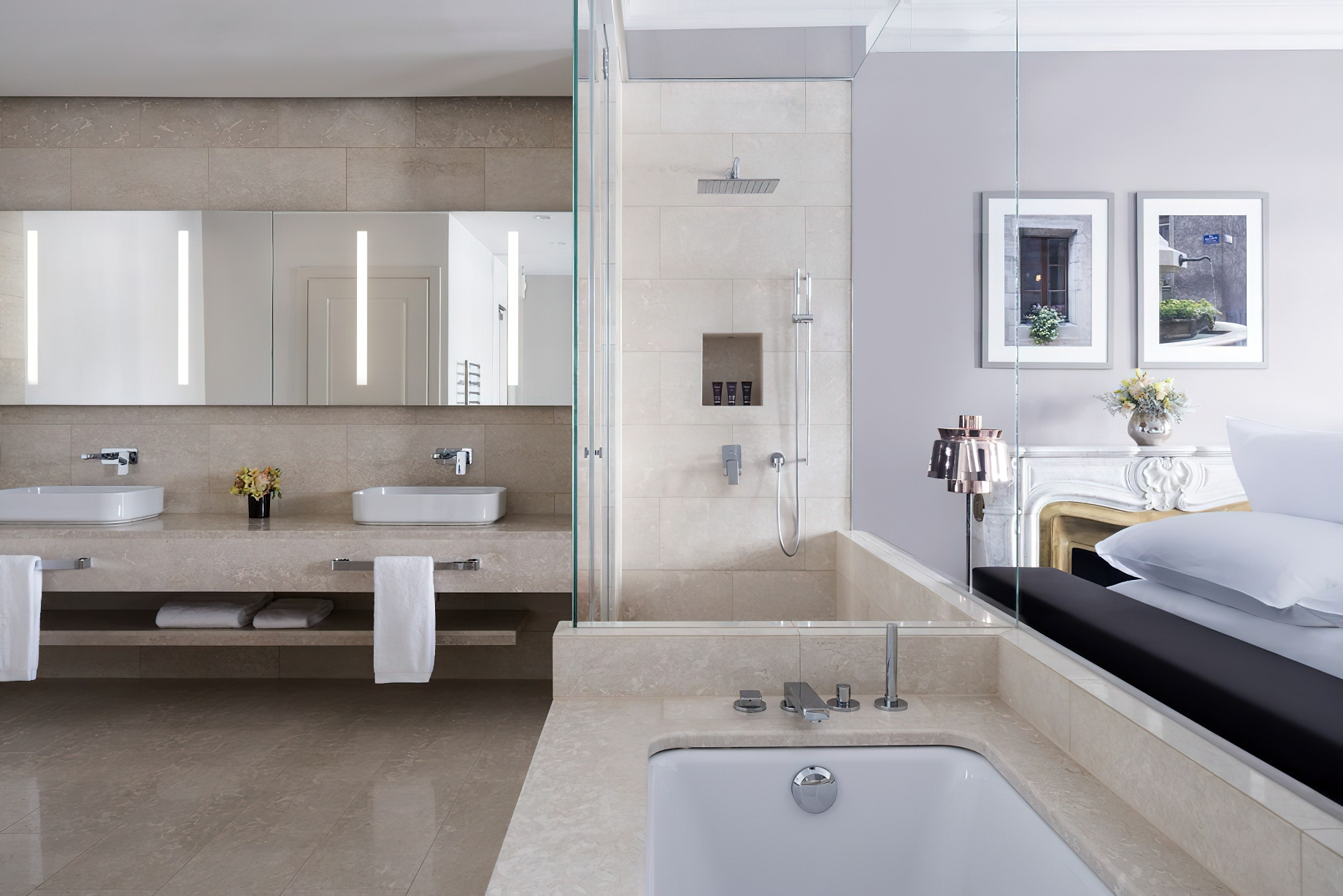 The Ritz-Carlton Hotel de la Paix, Geneva – Geneva, Switzerland – Premium Lake Front Room Bathroom