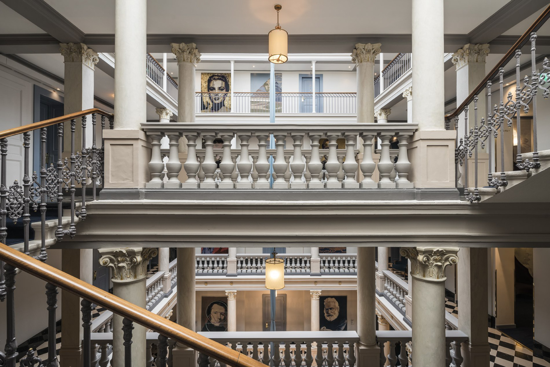The Ritz-Carlton Hotel de la Paix, Geneva – Geneva, Switzerland – Atrium Staircase