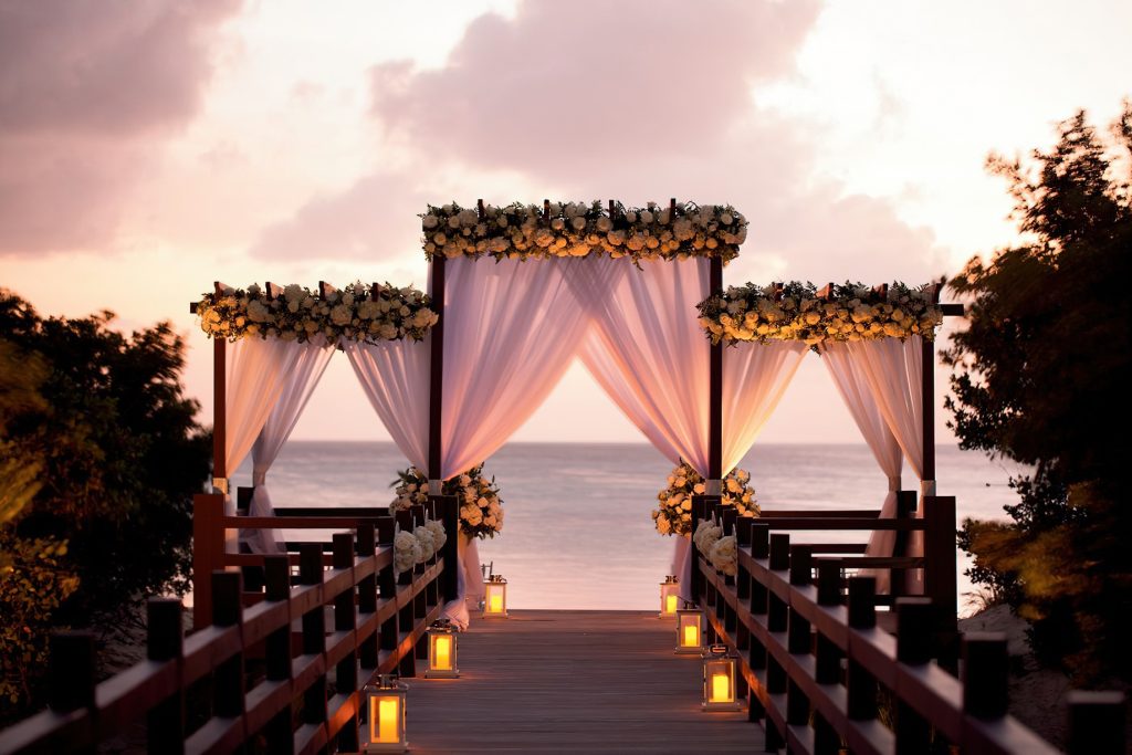 The Ritz-Carlton, Aruba Resort - Palm Beach, Aruba - Beachfront Wedding Venue Sunset