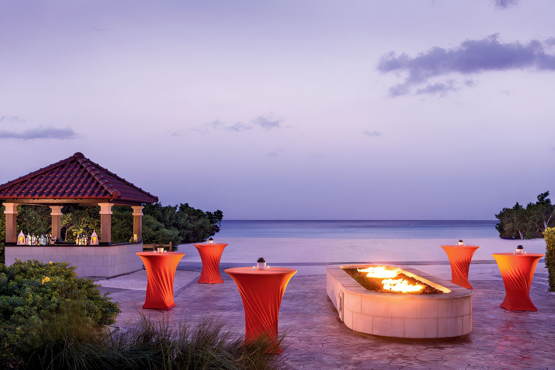 The Ritz-Carlton, Aruba Resort – Palm Beach, Aruba – Beach Bar Night