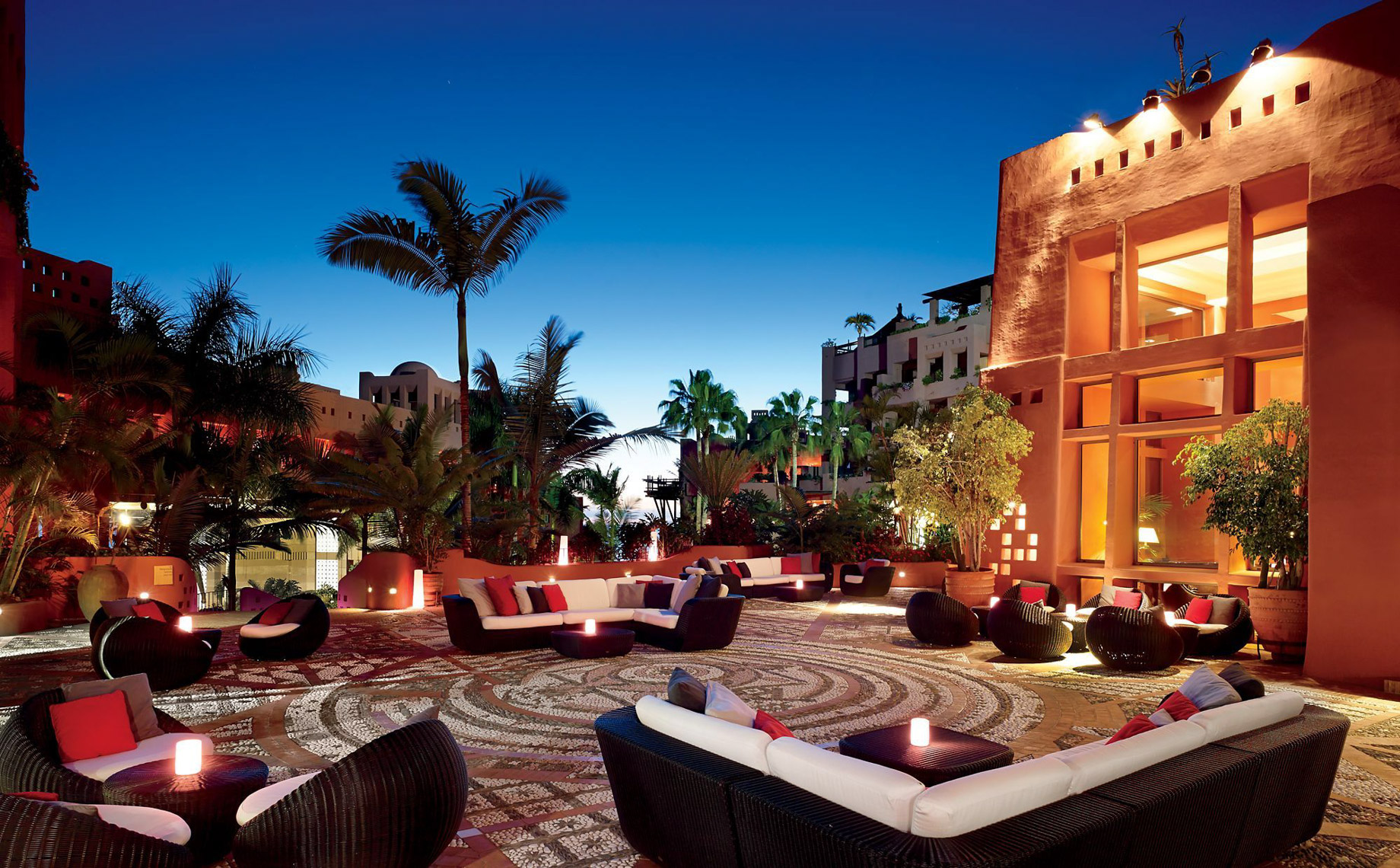 The Ritz-Carlton, Abama Resort – Santa Cruz de Tenerife, Spain – Hotel Outdoor Lobby Bar Night