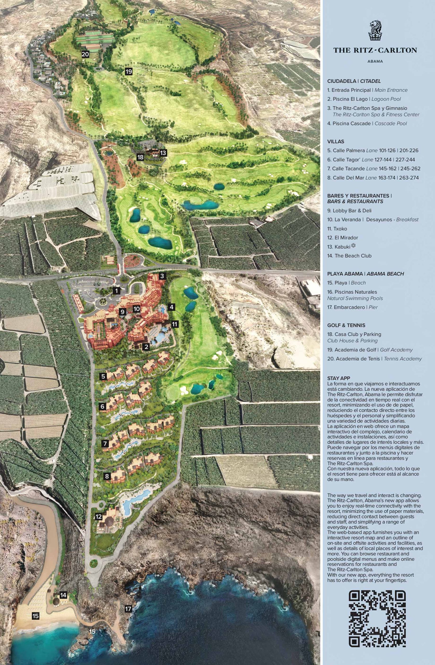 135 – The Ritz-Carlton, Abama Resort – Santa Cruz de Tenerife, Spain – Resort Map