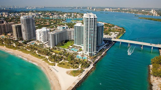 The Ritz-Carlton Bal Harbour, Miami Resort - Bal Harbour, FL, USA - Exterior Aerial View