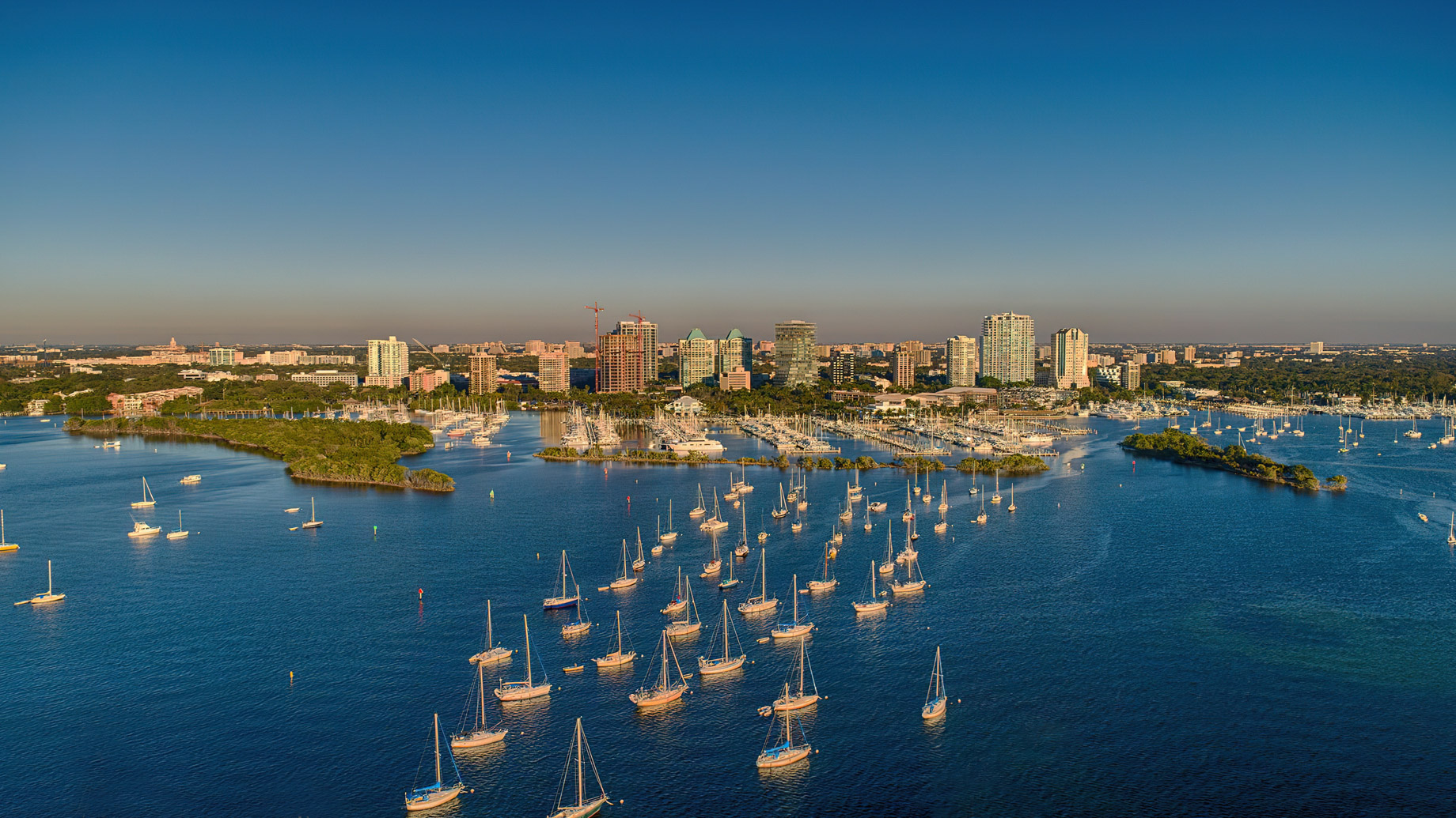 The Ritz-Carlton Coconut Grove, Miami Hotel - Miami, FL, USA - Ocean View Aerial