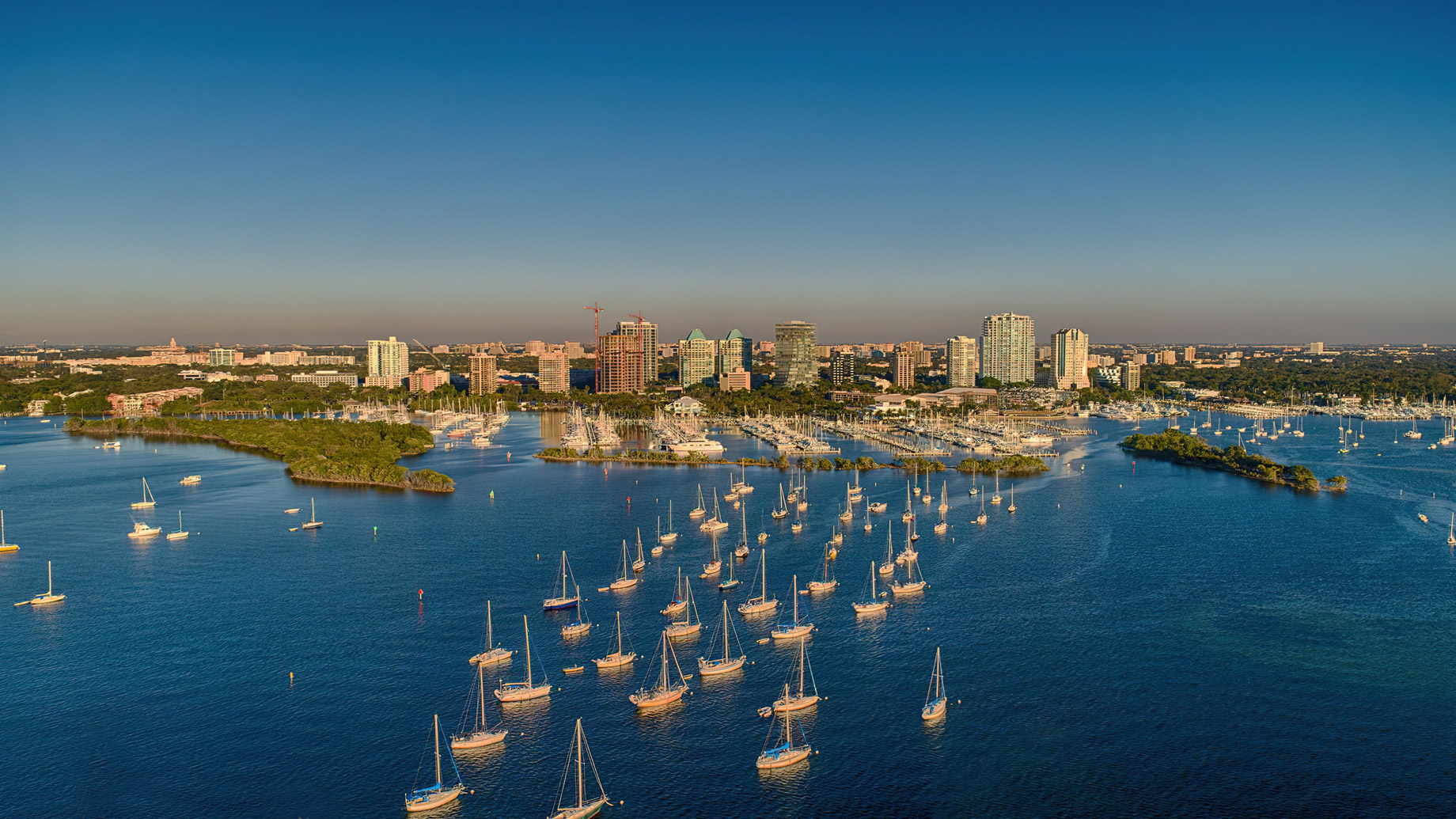 The Ritz-Carlton Coconut Grove, Miami Hotel – Miami, FL, USA – Ocean View Aerial