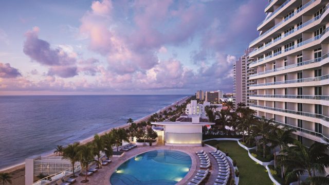 The Ritz-Carlton, Fort Lauderdale Hotel - Fort Lauderdale, FL, USA - Exterior Pool Oceanview Sunset