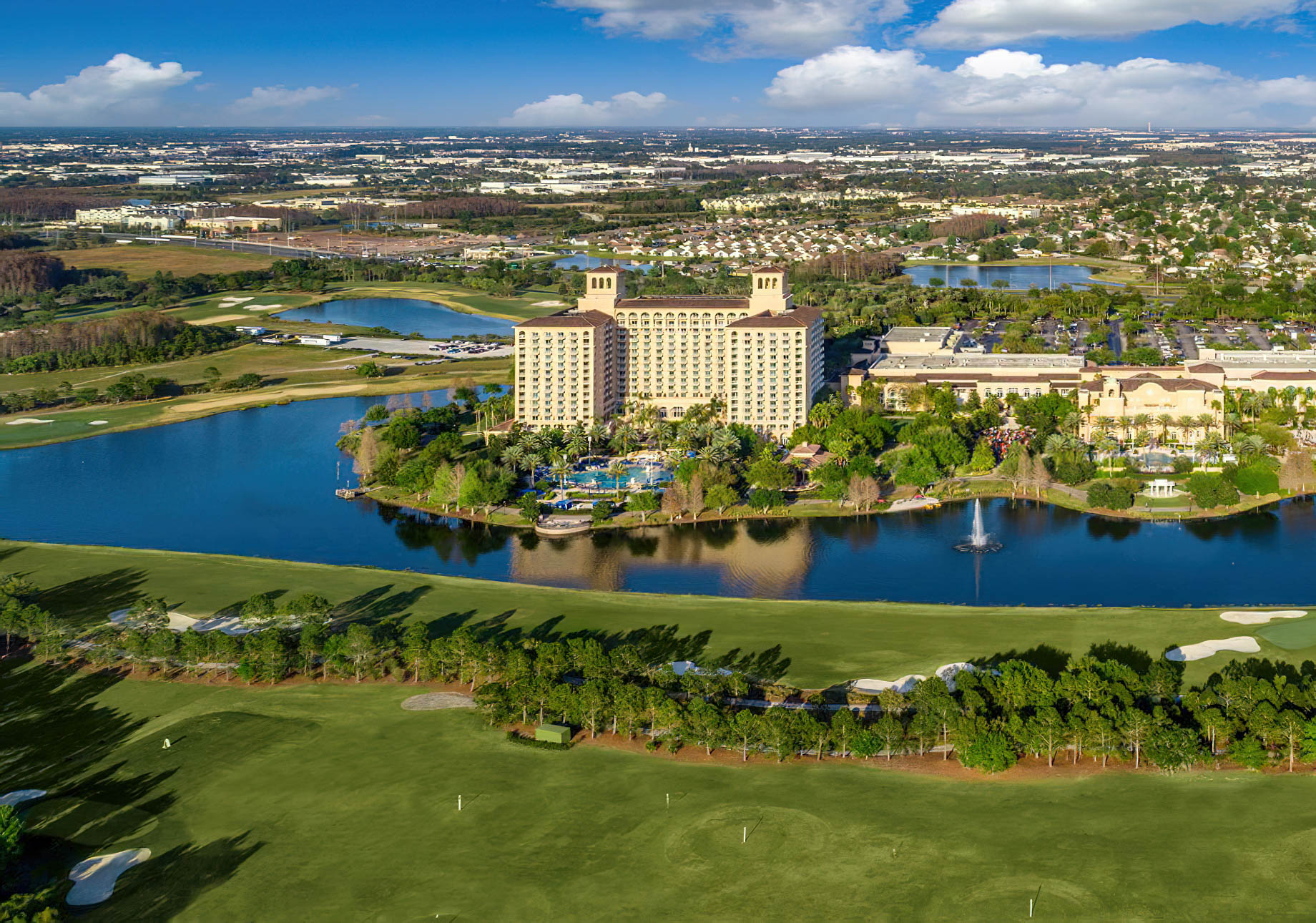 The Ritz-Carlton Orlando, Grande Lakes Resort – Orlando, FL, USA – Exterior Aerial