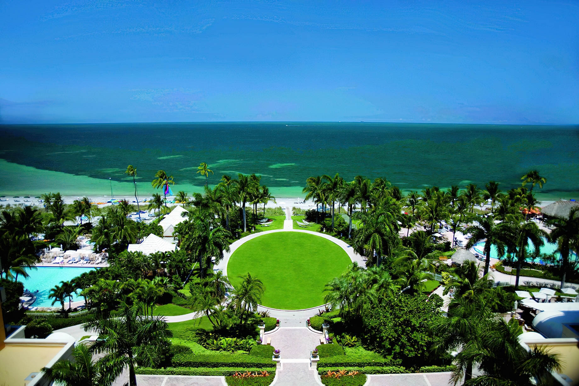 The Ritz-Carlton Key Biscayne, Miami Hotel – Miami, FL, USA – Exterior Aerial Ocean View