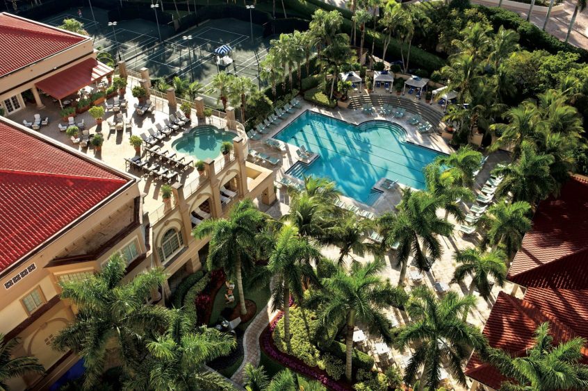 The Ritz-Carlton, Naples Resort - Naples, FL, USA - Outdoor Pool Aerial View