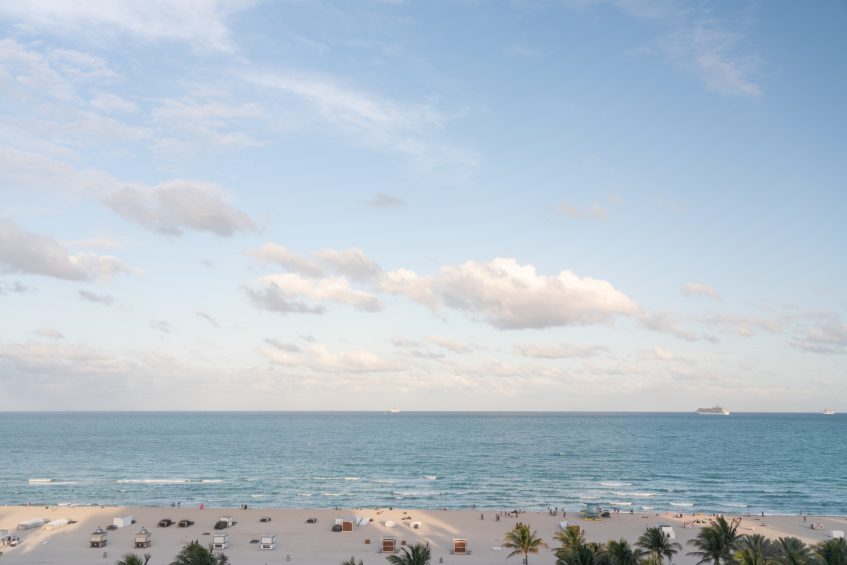 The Ritz-Carlton, South Beach Hotel - Miami Beach, FL, USA - Beach Aerial Ocean View