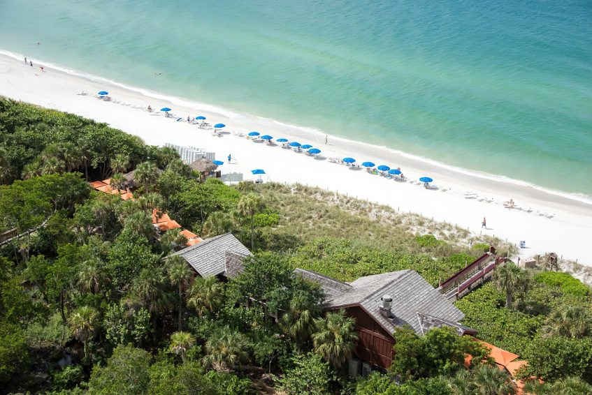 The Ritz-Carlton, Naples Resort - Naples, FL, USA - Beach View Aerial